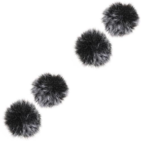 CORHAD 2sets Microphone Pop Filter Mask Shield Microphone Wind Screen Clip-on Covers for Recording Singing and Public Speaking 2pcs*2