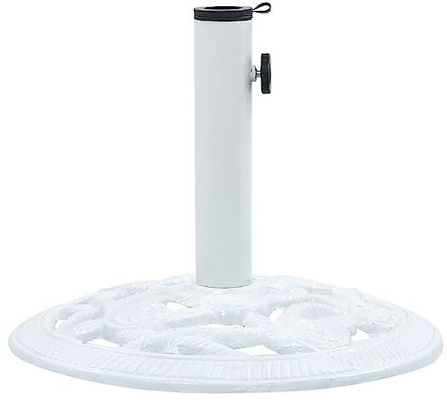 Home & Garden Item-Umbrella Base White 9 kg 40 cm Cast Iron