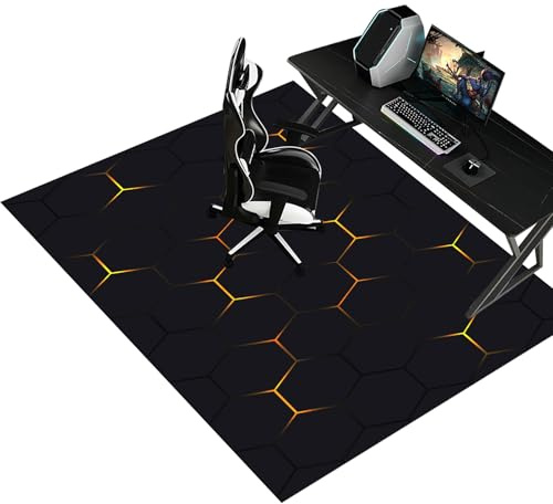 Schreibtischstuhl Unterlage - Bodenschutzmatte Bürostuhlunterlage Gaming Teppich- Bürostuhl Matte - Bodenschutz Bürostuhl Teppichschoner für Parkett Laminat Hartböden Teppichboden 100 x 140 cm