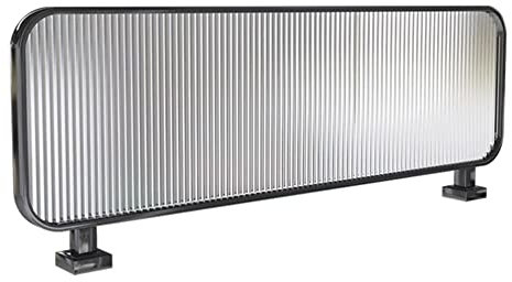 Sichtschutzwände für gewerbliche Trennwände – Schutzschirm aus Plexiglas – moderner Trennschirm für Büro, Restaurant, Hotel, Arbeitsplatte (Farbe: Schwarz, Größe: 1,3 x 60 cm)