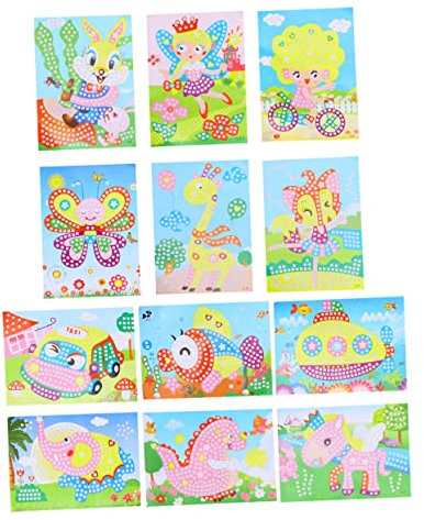 Generisch 1 Satz Bastelzubehör für aufkleber Mosaik-Aufkleber-Bild DIY-Sticker-Kit Mosaik-Aufkleber-Kunst Mosaikaufkleberkunst für