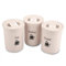 FINE STAR 3pcs Round and Square Plastic Tea Coffee Sugar Storage Airtight Kitchen Canister Jars Pots (Round Pink)