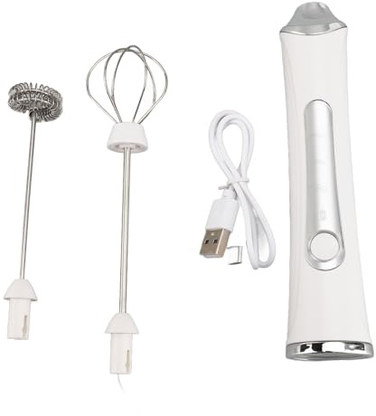 Leche eléctrica Frother USB recargable 3 velocidades de acero inoxidable acero silencioso portátil portátil de leche fabricante de espuma para bebidas de huevo de café