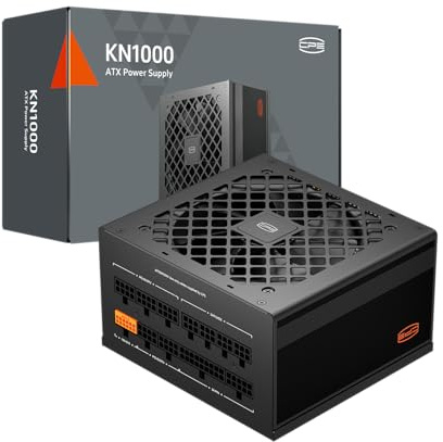 PCCOOLER PSU Fully Modular Power Supply, 1000W ATX 3.1, 80 Plus Gold Certified, PCIe 5.1 12V-2×6, Japanese Capacitors, Ultra-Flexible Cables, 5-Year Warranty(KN1000)