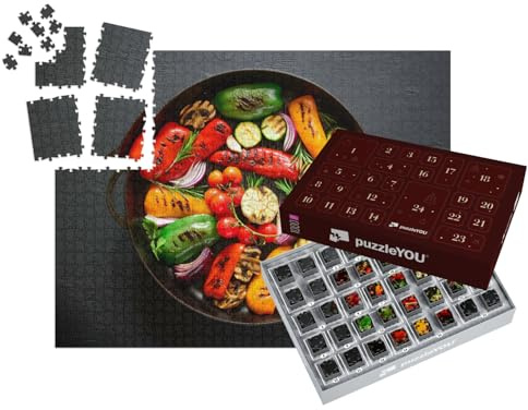 puzzleYOU : Calendrier de l'Avent | « Légumes grillés dans Une poêle en Fonte »