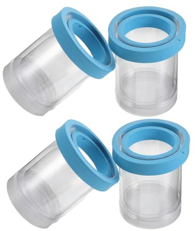 SEWOART 4pcs Floating Egg Chamber Fish Separator Fish Breeding Cage Tank Divider Accessory Aquarium Isolation Case Blue