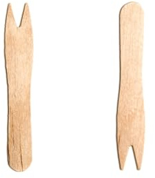 1000 Disposable Wooden Chip Forks 90mm(3.5) – Eco-Friendly Biodegradable Cutlery for Fish & Chip Shops, Takeaways & Events | Durable Smooth Birchwood Forks for Hot Food & Snacks (Pack of 1000)