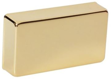 Goldene Humbucker Abdeckung für E-gitarre mit Kupferversiegelter Oberfläche | Hard Durable Copper mit Alloy Plating, Passend für Electric Guitar Pickup, 1 Stück