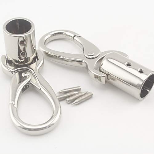 Zink Legierung Endkappen Seil Ende Karabinerhaken Endkappen GAP Kordel Stopper mit Haken für Barriere Seil Seil und Kordel seilbeschlägen 1.2 cm