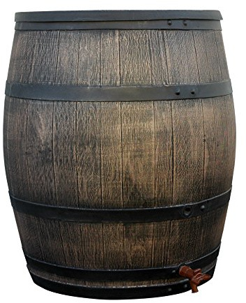 YERD Regenfass Regentonne 350 Liter OHNE Sockel/Untergestell