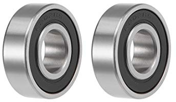sourcing map 2 Stück Rillenkugellager 6202-2RS Z2 Doppelt Geschirmt Kohlenstoffstahl 15mm X 35mm X 11mm | Kohlenstoffstahl, 15x35x11mm, P0 Genauigkeit, Z2 Geräuschpegel, Für Industrielle Anwendungen, Mikromotoren, Bürogeräte