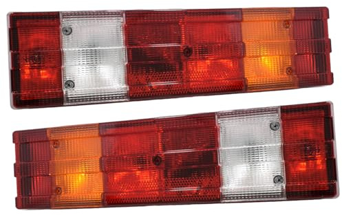 Easy Link 2x Rückleuchten mit Kabel Universelle 12V 24V für Anhänger Pritsche Kompatibel mit Mercedes Atego Actros Axor Vario E-Prüfzeichen