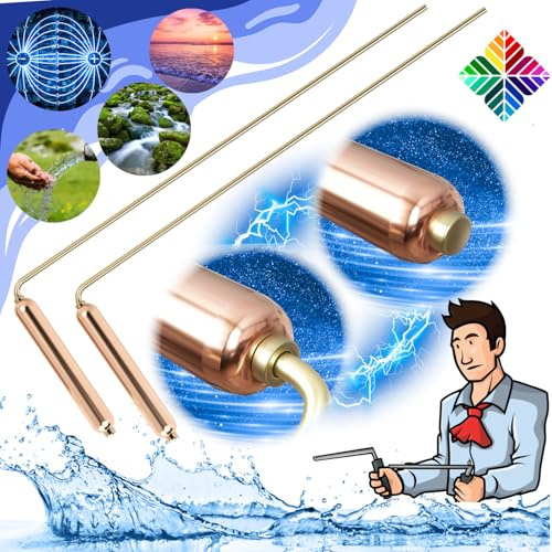 Baguettes de Sourcier Professionnelles Modèle DELUXE 100% Cuivre - Baguette de Radiesthésie - Marque Française [GARANTIE A VIE]