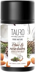 TAURO PROLINE Pure Nature Pfotenbalsam Hund - Nase & Pfotenschutz für Hunde - Nose and Paw Balm Hundefeuchtigkeitscreme für trockene Haut Professionelle Pflege oder Heimgebrauch, 75ml