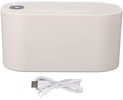 Calentador de Toallitas Húmedas, Dispensador de Toallitas Húmedas para Bebés Porta Toallitas, Calentamiento Uniforme Portátil Dispensador de Toallitas Calentadas Ajustable - Gran