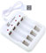 Mllepjdh Chargeur de batterie intelligent à 4 emplacements - Efficacité de charge plus élevée - Chargeur intelligent USB NiCd-NiMH avec protections sûres - 4 canaux USB NiCd-NiMH - Chargeur