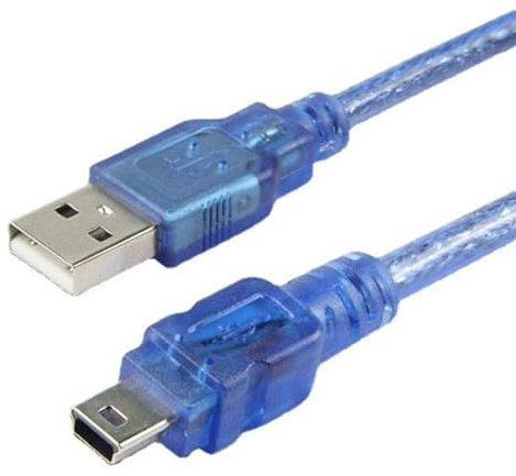 VMOJO 30cm USB A to Mini USB 2.0 Cable, USB A Male to Mini USB B 5 Pin Charging and Data Lead, Short Mini USB-B Cable for Digital Camera, Dash Cam, MP3 Player, PS3 Controller and External Hard Drive