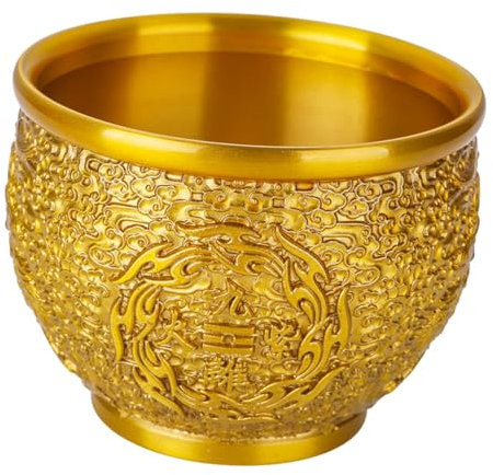 ORFOFE Multipurpose Luck Decorative Treasure Bowl Fortune Basin for Home Office