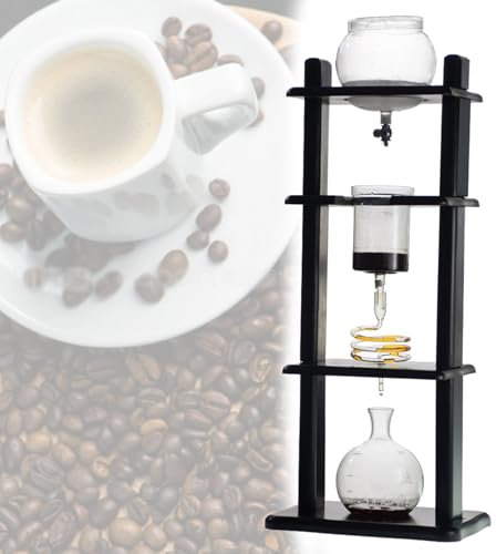 Coffee Maker,1000mL Capacity Cold Brew Drip Tower Coffee Maker W/Adjustable Dripper,Iced Coffee Dripper For Making Cold Extracted Coffee