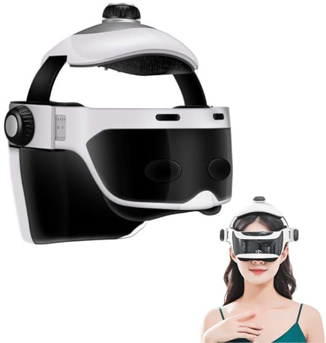 Elektrische Kopfmassagegerät Helm Hauptmassager Druck Erschütterungs Kopfpunkte Einmassieren Sturzhelm Akupunktur Entspannung Gehirn Kopfmassage
