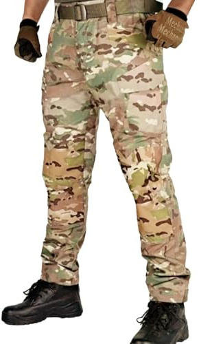 Cargohosen für Herren Camouflage, Cargohose Herren Stretch,Classic Vintage Tarnhose Cargo Hose Sommer Leichte Jogginghose Bequem Modern Freizeithose Sport Baggy Sporthose Casual Trainingshose