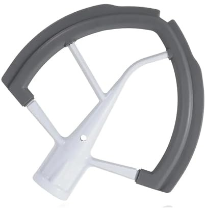 Batteur à bord flexible, compatible avec le robot pâtissier KitchenAid bol relevable de 5,5/6 pintes, accessoire for batteur, palette plate