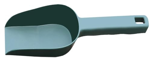 Blomslev av plast – ergonomisk handspade | trädgårdsskyffel för plantering och plantering, robust växtspade för balkong och trädgård, lätt handverktyg, svart