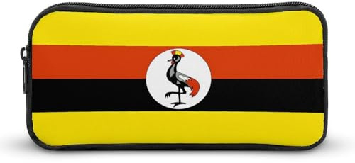 Flag of Uganda Ugandan Novelty Pencil Case Pencil Pouch Stationery Pen Bag Cosmetic Storage Bags