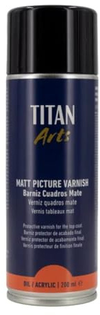 Spray Barniz Cuadros Mate Titan 200 Ml