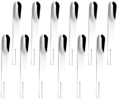 TIDTALEO Set 20pezzi Forchette per Dolci in Acciaio Inossidabile Superficie Liscia e Resistente per Snack e Dessert in Atmosfera Estiva a Bistro e Raduni