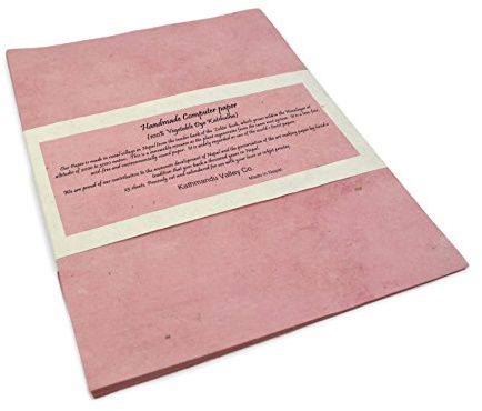 Handmade Lokta Laser and Inkjet Computer Paper (25 Sheets, Katshulha)