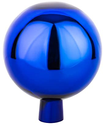 VERDOBA - Gartenkugeln für außen - Rosenkugel für den Garten - Dekokugeln Aussenbereich in vielen Farben - Garten Kugel hergestellt in Handarbeit (blau, 15 cm)