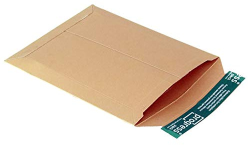 Progress PP V04.02 Vollpappe Versandtasche DIN B5+ 205 x 262 x -30 mm (Innenmaß) braun ** Verpackungseinheit: 100 Stück **