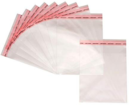 Netuno 500 Flachbeutel Hochglanz 22 x 30 cm mit Klappe (3cm) Peel & Seal PP Tütchen selbstklebend Plastiktüten klar Cellophantüte transparente Tüten mit Lasche