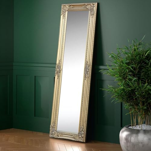 Julian Bowen Palais Mirror, Full Length, Gold - H130 x W40cm