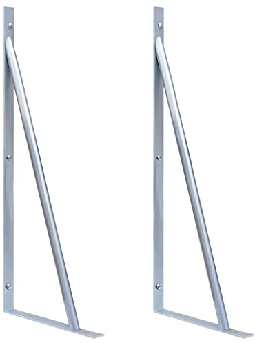 vidaXL 2X Supports pour Poteau de Clôture Accessoires de Clôture de Patio Pieds de Support de Clôture Jardin Extérieur Acier Galvanisé