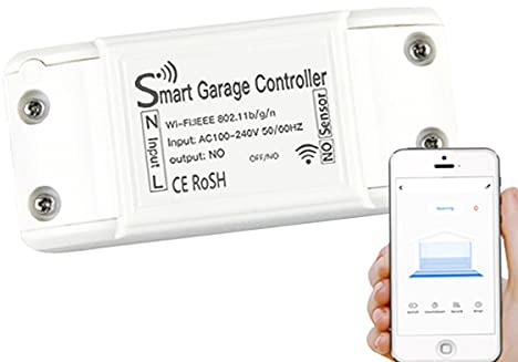 Kit Smart WiFi Garage Opener, ouvre-porte porte porte de garage ouvre-porte, application Tuya Smart Life, compatible avec Alexa et Google Home