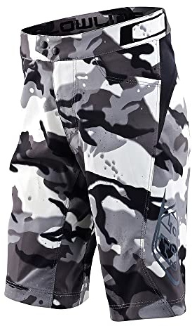Troy Lee Designs Cycling Mountain Bike Trail Biking MTB Bicycle Shorts for Youth, FLOWLINE Short NO Liner (24, Spray CAMO White)