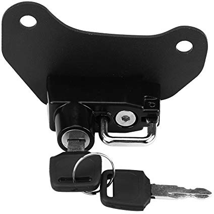 01 02 015 Candado para Casco de Motocicleta, Resistente Candado de Seguridad para Casco, Aleación de Aluminio Resistente al Desgaste con 2 Llaves para Motos