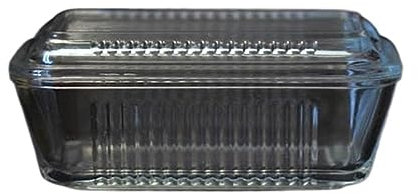 Burriera Burriera in vetro con coperchio. Scatola di immagazzinaggio trasparente for torte al burro di frutta. La scatola di burro è for parenti e amici Controsoffitto