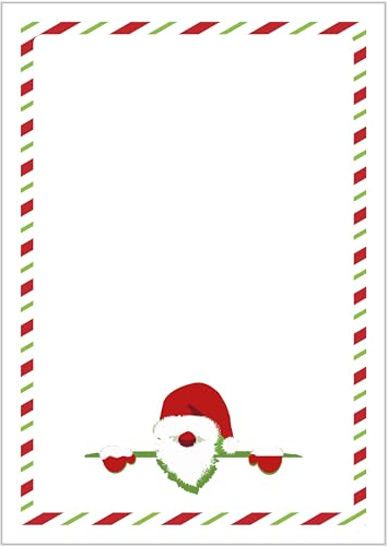 Briefpapier Wichtel DIN A4 - Papier Weihnachten - 20 Blatt - Motiv Nr. 068 | 120g/m²