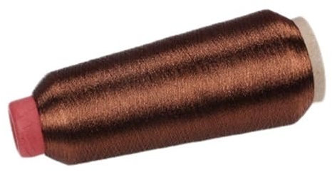 WANGZEYU Stickgarn Manueller Heller Seiden-Goldfaden, Silberfaden, Stickerei, Kreuzstich, Seidenfaden, DIY Gold- und Silberfaden Stickgarn Set(Color:Brown)