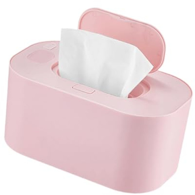 Colcolo Wischtuchwärmer, Seidenpapierwärmer, Serviettenwärmbox mit großer Kapazität, beheizte Wischtuchbox, thermischer Spender für warme Feuchttücher für zu, ROSA