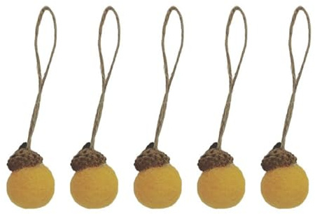 de Bellota de Fieltro, Bolas de Fieltro para árbol de Acción de | Gracias, decoración de otoño para colgar, de árbol de otoño en forma de bellota para puerta, ventana, barandilla de