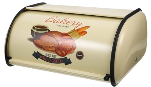 Ciieeo Retro Style Iron Snack Box Airtight Bread Storage French Bread Case Kitchen Storage