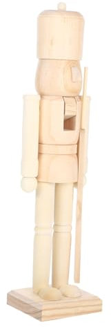 OKUMEYR Marioneta De Cascanueces De Madera Decoración Navideña DIY Adorno De Cascanueces Innovador