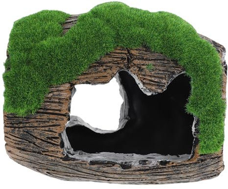 YARNOW Aquarium-höhle Aus Harz Zerbrochenes -Design Versteck Für Fische Dekoration Für Wassertankszene Passend Für Kleine Aquarien Und Reptiliengehege