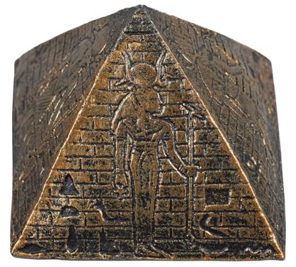 Ciieeo Sandkastenspielzeug altes ägypten für Bauspielzeug für Kleinkinder Pyramidenfigur kinderspielzeug unmögliche Pyramide Ägypten Partydekorationen Harz Golden