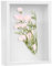 NOOGUI Marcos con Profundidad | Marco 3D para Flores Secas, Hojas o Recuerdos | Cuadro de Fotos Profundo con Fondo para Objetos | Decoración Horizontal y Vertical | Madera Blanco | 21x30 cm