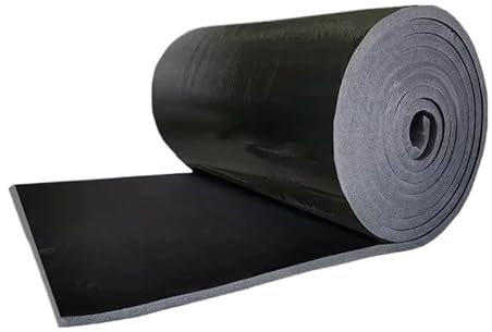 Isolant Phonique Voiture,Isolation Phonique Voitur Rouleau de Mousse de Caoutchouc Autocollant, Isolation phonique Polyvalente, Facile à découper, idéal for Les toits, Les Voitures, Tapis d'isolation